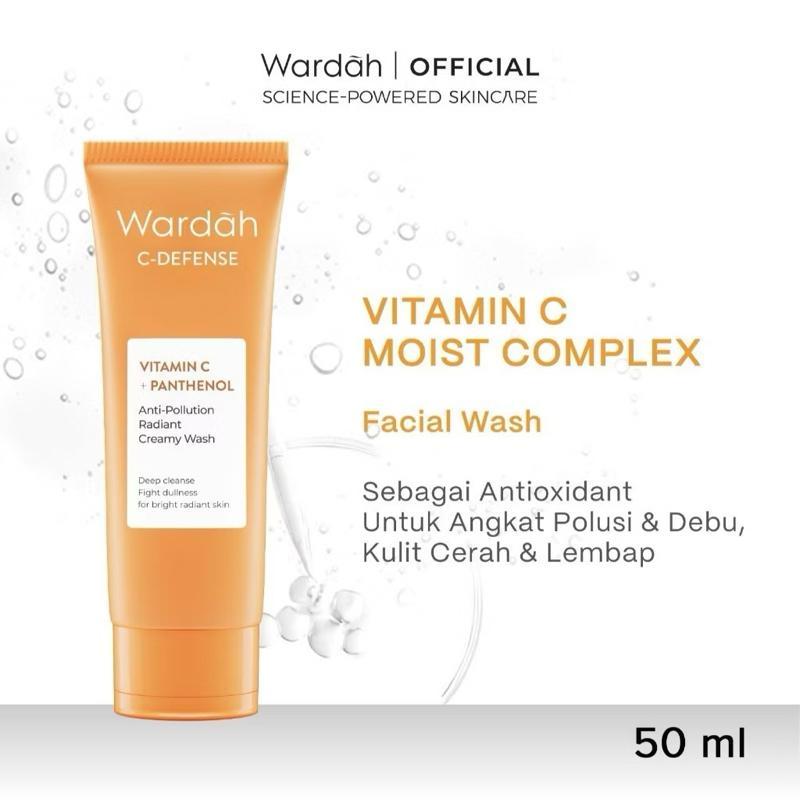 GlowBurst by Wardah | Vitamin C Face Wash 50ml / 100ml – Bright, Fresh, Energized!