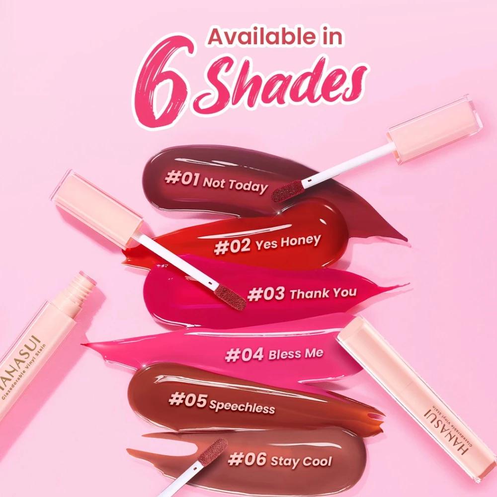 Belia HANASUI Glazedorable Vinyl Stain 05 Speechless  Plumpy Glazed Lips Long Lasting Moisturizing