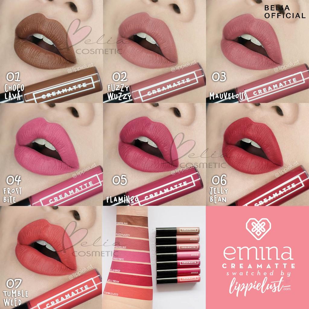 Emina Creamatte Lip Cream 1–19 | Soft Matte Finish | Lightweight & Long-Lasting Lip Cream | Serba Ada!