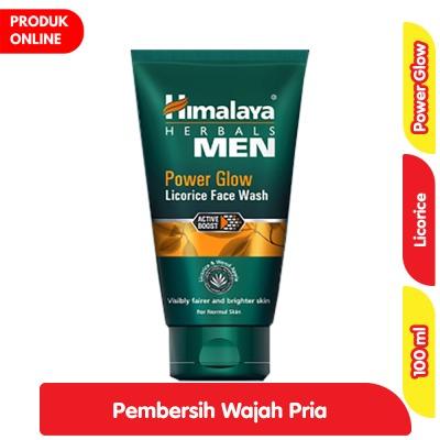 Himalaya Men Power Glow Face Wash – 100ml | Brightening Herbal Cleanser with Licorice for Fresh & Energized Skin