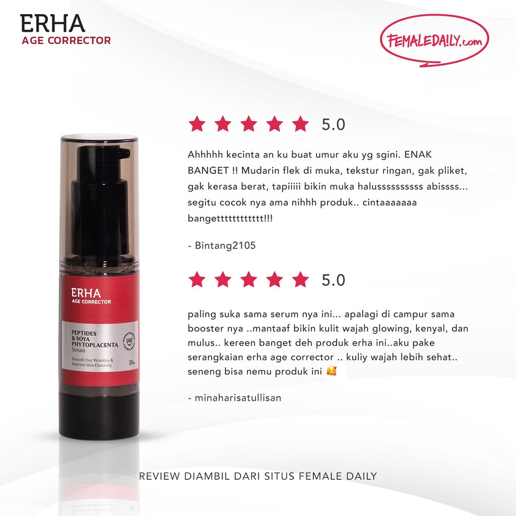 ERHA Bundle Agemazing Bright - Serum 20ml & Booster 15ml - Paket Anti Aging