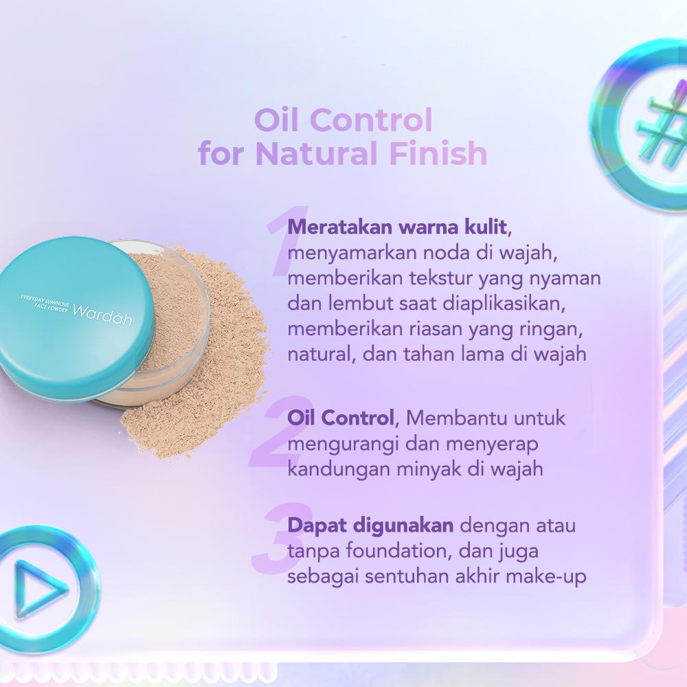 WARDAH Everyday Luminous Series – Face Powder | Creamy Foundation | Compact | BPOM