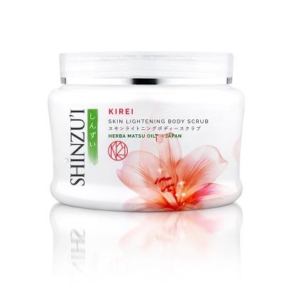 Shinzu’i Skin Lightening Body Scrub – Kirei 200g | Brightening Exfoliator with Herba Matsu Oil | Smooth, Radiant & Even-Toned Skin