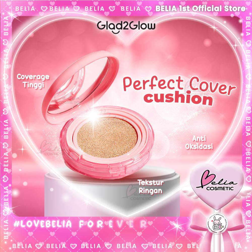 GLAD2GLOW Perfect Cover Cushion | Full Refill Included | Skincare-Infused | High Coverage | Transfer-Proof & Long Lasting
