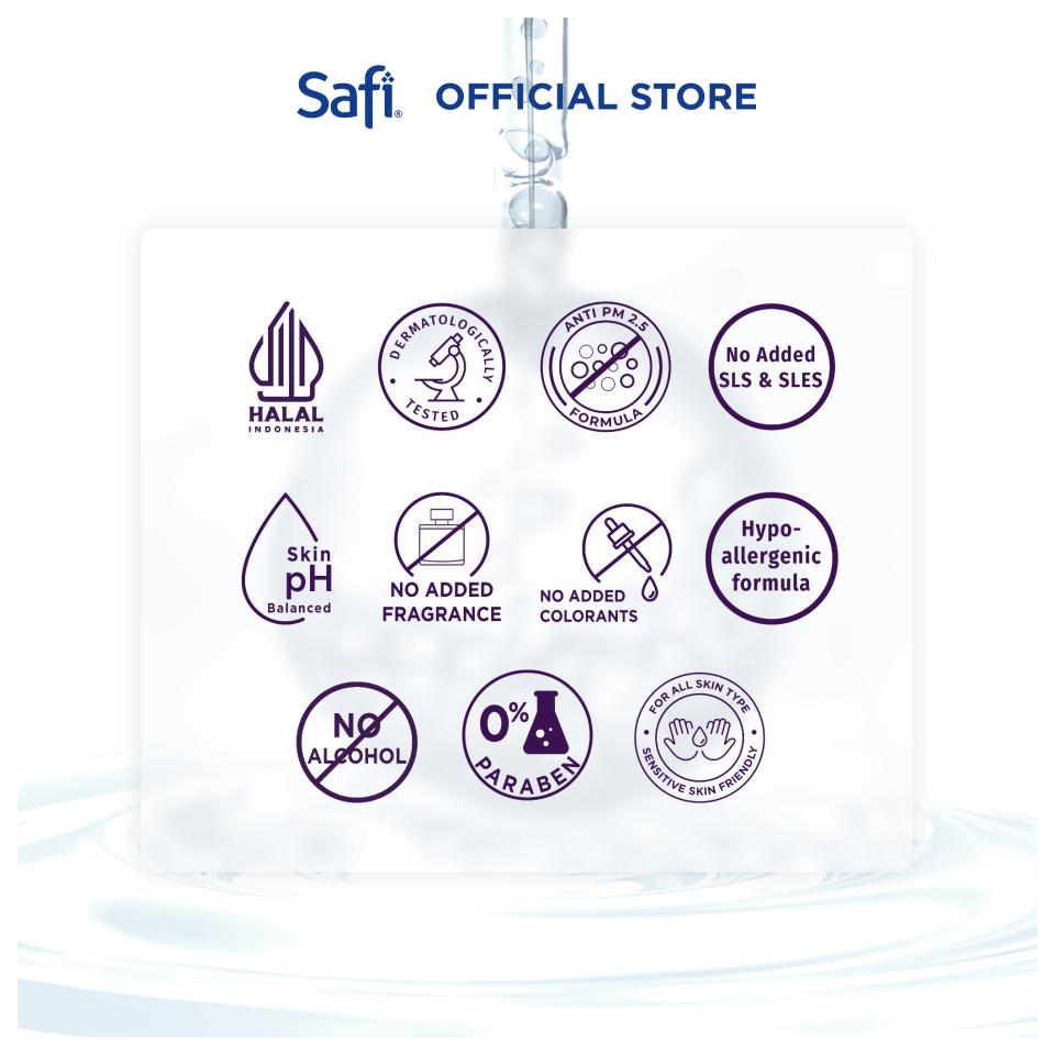Safi Age Defy Sensitive Biome Balancing Cleanser 100gr - Sabun Cuci Muka Hypoallergenic Non SLS untuk Kulit Sensitif