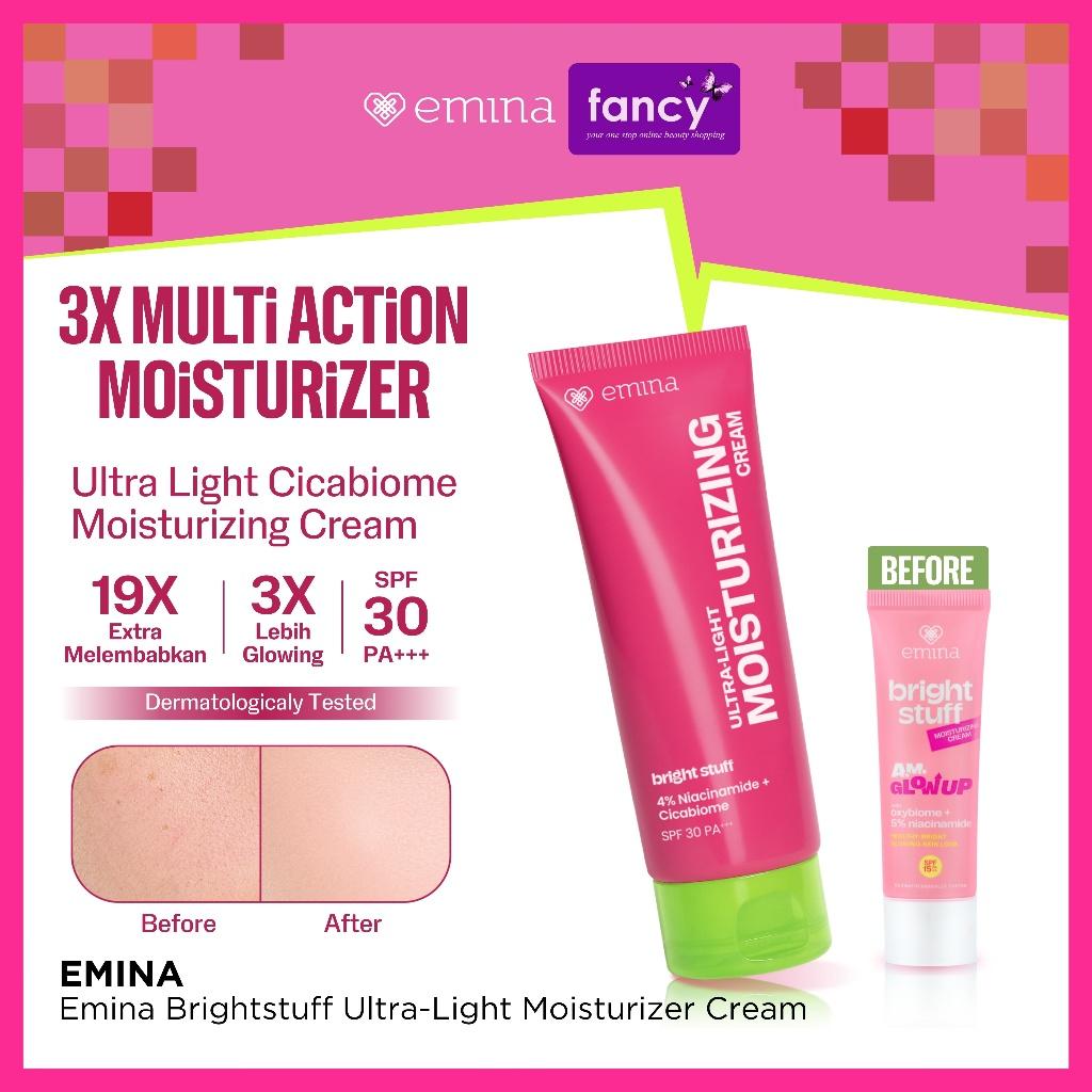 EMINA Bright Stuff Ultra-Light Moisturizing Cream SPF30 20 ml NEW! - Pelembab Wajah Mencerahkan
