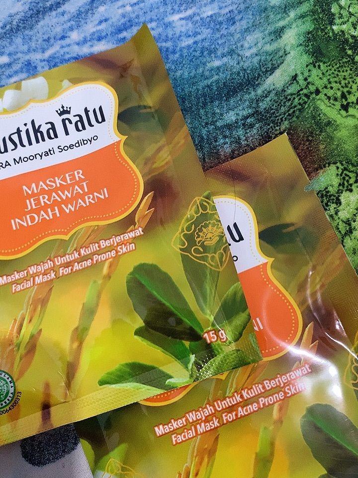 Mustika Ratu – Indah Warni Acne Face Mask 15g | Herbal Clay Mask for Clear, Calm Skin