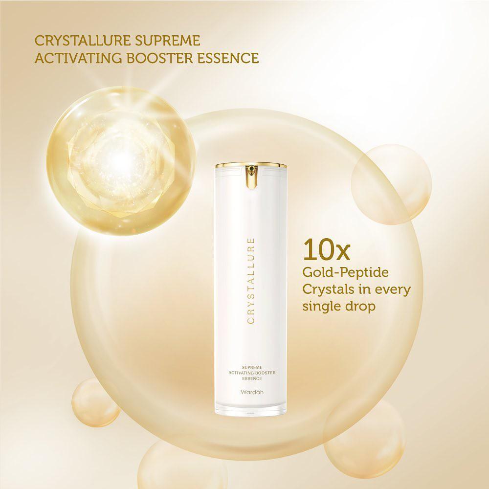 WARDAH Crystallure Series – Supreme Oil | Eye Serum | Essence | Gel Cream | Overnight Cream | SPF35++