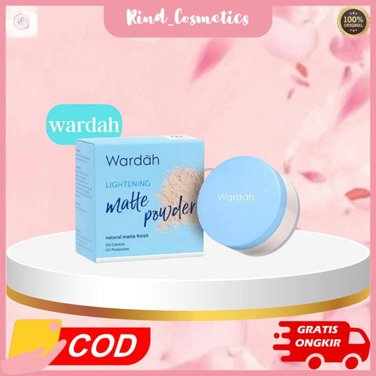 Wardah Lightening Matte Loose Powder – 20g Oil Control & Smooth Finish
