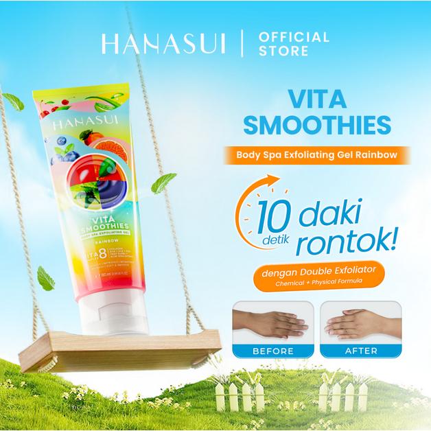 Hanasui Vita Smoothies Body Spa Exfoliating Gel 180ml [NEW] – 10-Second Dead Skin Remover