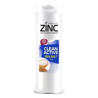 Zinc Anti Dandruff Shampoo Clean Active with Sea Salt – 170ml Deep Clean & Refreshing Scalp Care | Purifies from Dirt, Oil & Dandruff