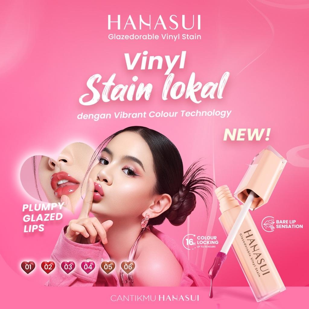 HANASUI - Glazedorable Vinyl Stain | Glossy Long Lasting Lip Stain