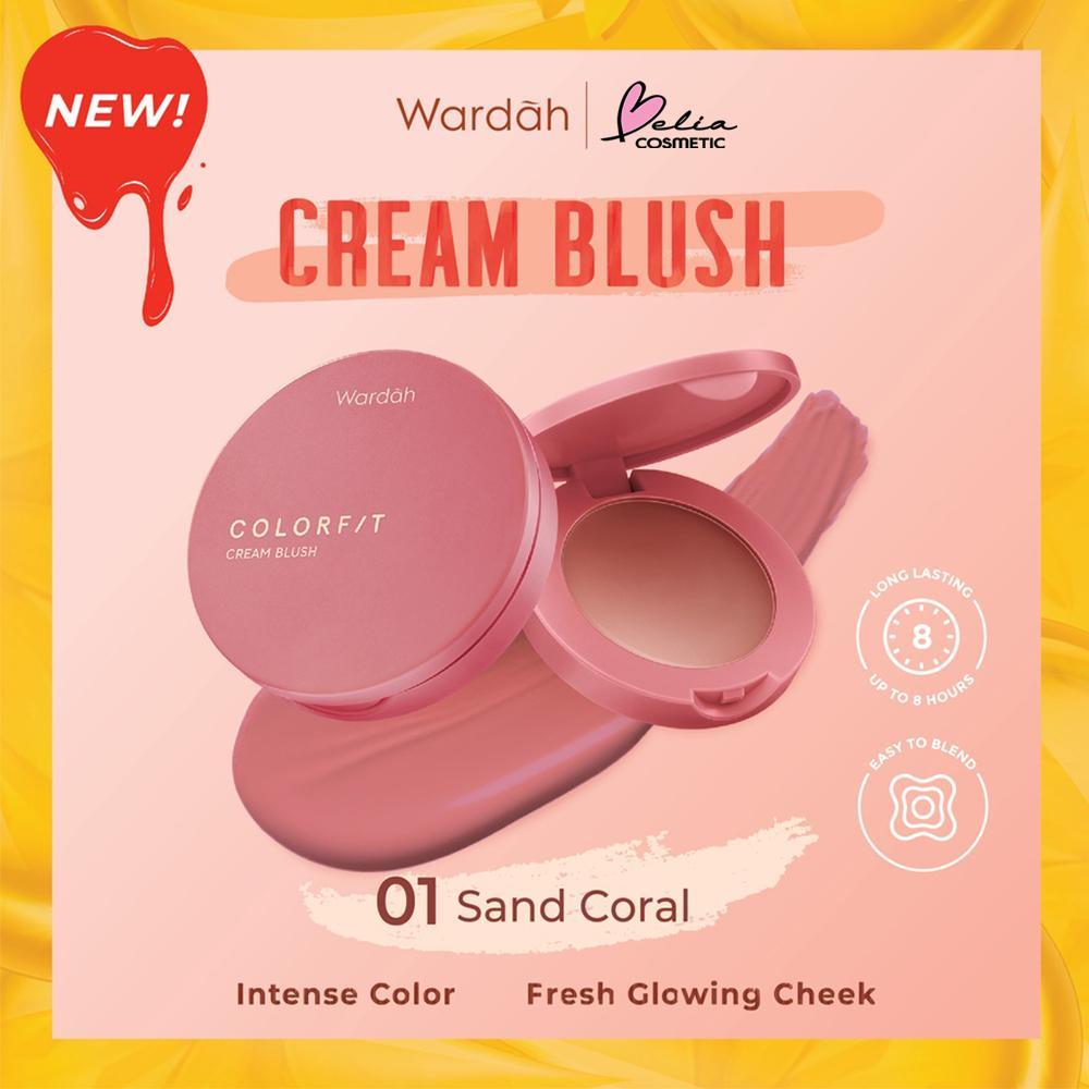 WARDAH Colorfit Cream Blush 3g – Soft, Buildable Color for Natural Glow