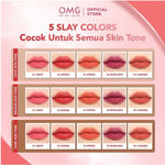 OMG Glassy Lip Tint 2g Moisturizing OH MY GLAM Lip Tint Warna Intense Tahan 12 Jam Skincare Infused