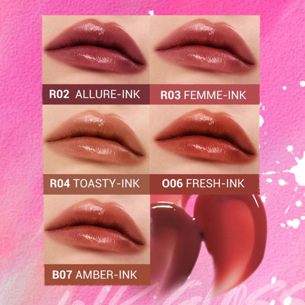 Dazzle Me INK Gloss Lip Tint Watery Gel | Hydrating Glossy Finish | Long Lasting 12 Jam