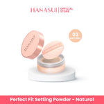 Hanasui Perfect Fit Setting Powder - Bedak Tabur Halus Ringan Natural Coverage Menyerap Minyak Berlebih Mengandung Vitamin E Anti Polusi