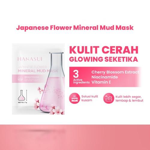 HANASUI Naturgo Peel Off Mask 10g & Mineral Mud Mask 7g Halal Blackhead Treatment Natural Ingredients