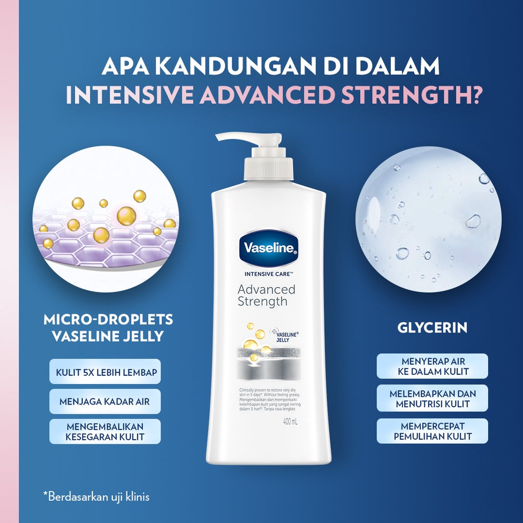 Vaseline Intensive Care Advanced Strength Lotion 200 ml Twin Pack