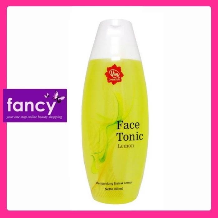 Viva Face Tonic Lemon 100ml - Refreshing Toner for Oily & Acne Skin with Lemon Extract - Legendary Product for Pre-wash Stain Treatment - 100ml Bottle