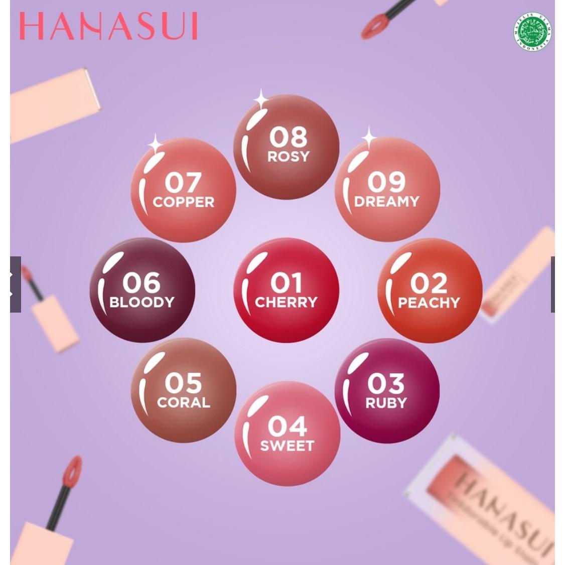 Hanasui Tintdorable Lip Tint Aqua Jelly Tahan Lama