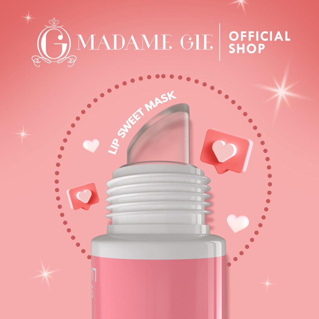 Madame Gie Sweet Lip Mask - Lip Scrub Vitamin E Lip Balm Moisturizer Serum Pencerah Bibir