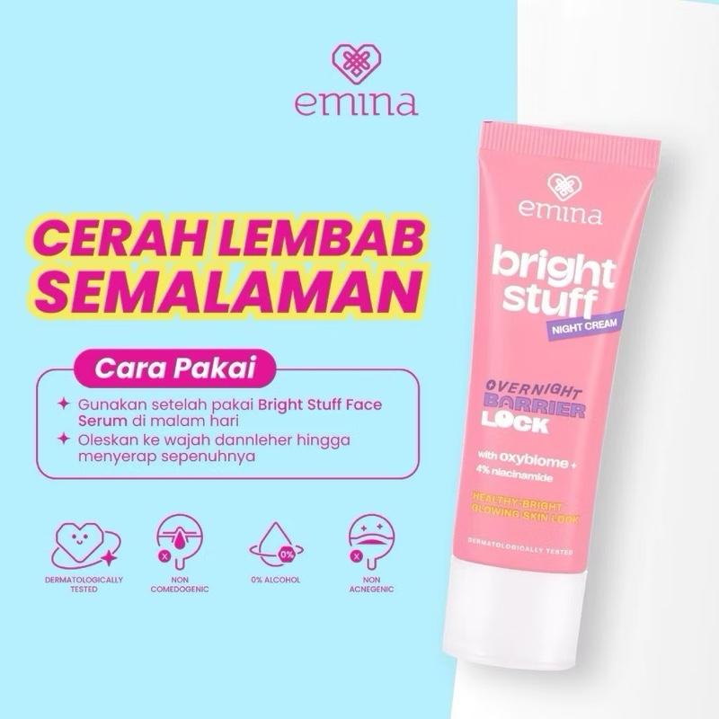Emina GlowDream Night Cream – Brightening & Hydrating Boost (20g)