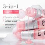 Lumixpert Low pH 5.5 Brightening Essence Gel Facial Wash Cleanser Instant Glow,Pencuci Wajah Brightening Pembersih Pori