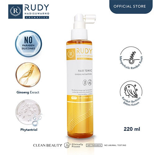 Rudy Hadisuwarno Cosmetics Hair Tonic Ginseng Phytantriol 220 ml