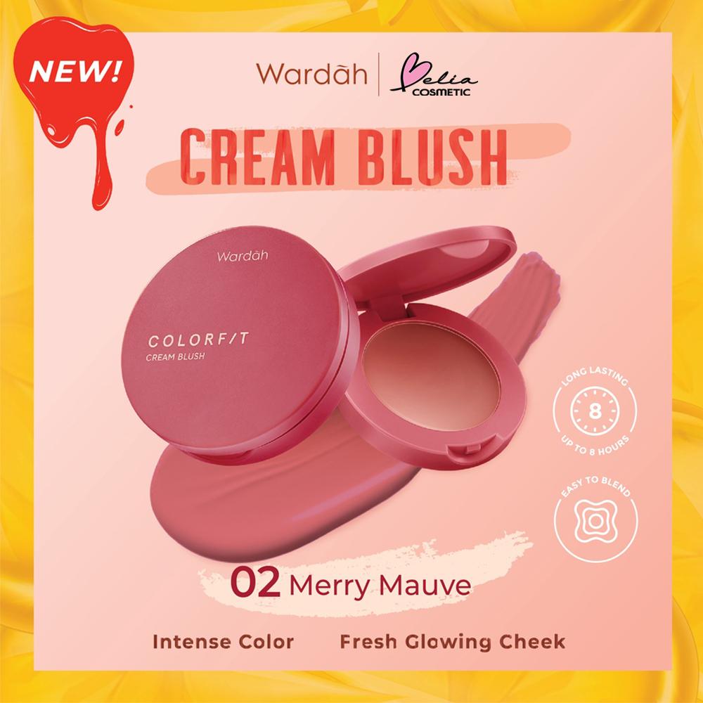 WARDAH Colorfit Cream Blush 3g – Soft, Buildable Color for Natural Glow