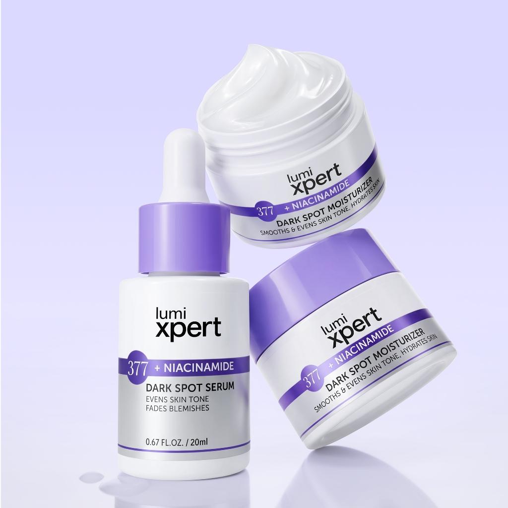 Lumixpert 377 Nicianamide Dark Spot Serum 20ml Menyamarkan noda hitam dan bekas jerawat Meratakan warna kulit dan mengurangi kusam
