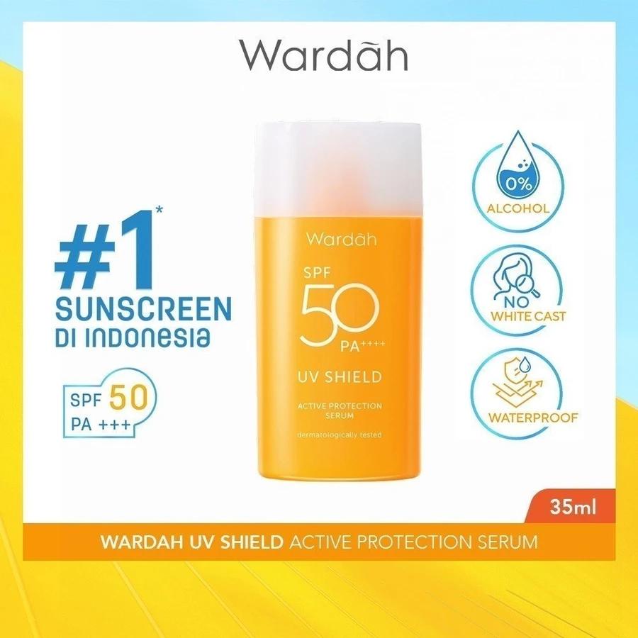 Wardah Sun Screen SERIES - UV Shield Aqua Fresh Essence | Spf 50 PA++++ sunscreen