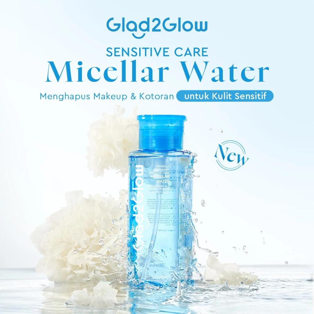 Glad2Glow Micellar Water Series 130ml & 300ml - Cherry Blossom Betaine Mugwort Acne Yuja Vit C Gentle Makeup Remover Facial Cleanser