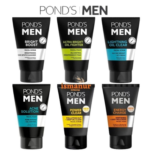 Pond's Men's Oil Control Facial Wash with Cooling Effect - Deep Cleanser for Oily Skin 100g