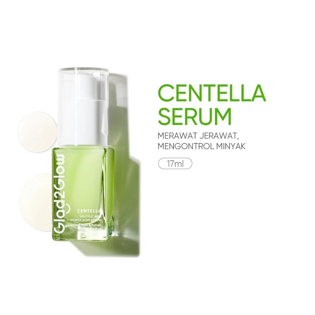 Glad2Glow Serum Series 17mL - Pomegranate Niacinamide Power Bright Serum with Peach Retinol Anti-Aging & Centella Salicylic Anti-Acne Benefits