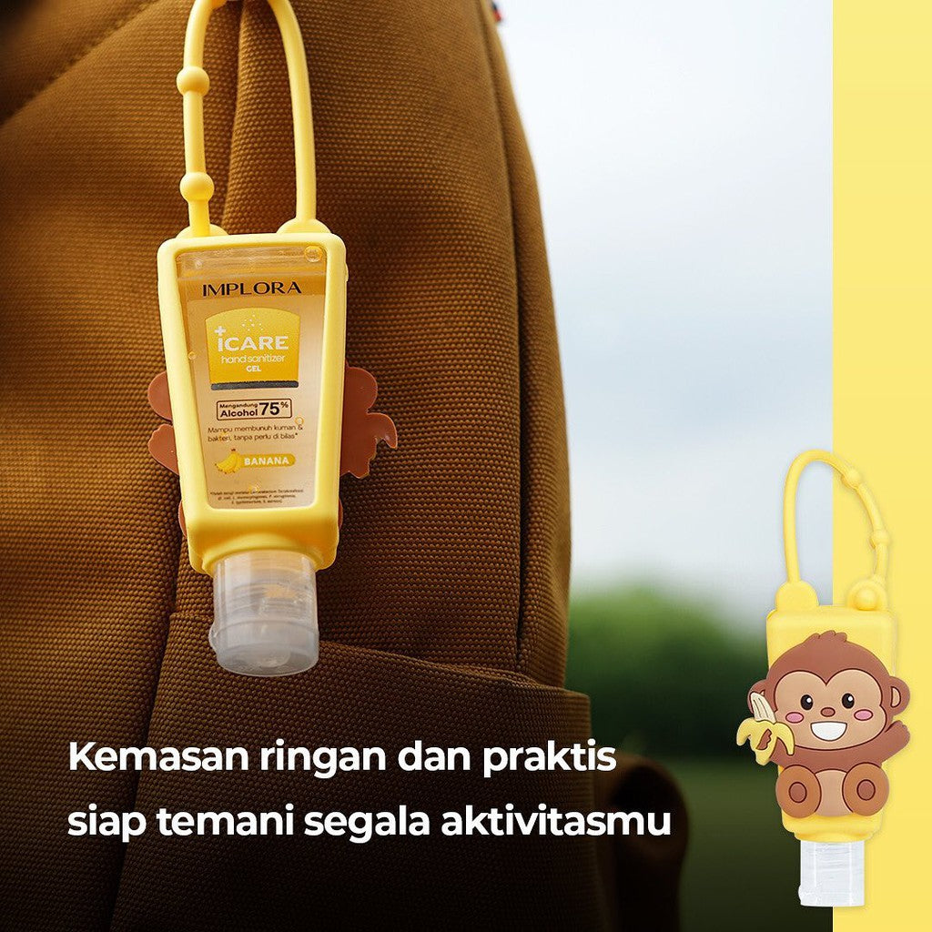 Implora Icare Hand Sanitizer Gel 30ml | Pembersih Tangan - Gantungan Karakter Soap Tanpa Bilas