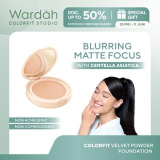 Wardah Velvet Powder Foundation | Long-Lasting Compact Powder | Smooth Matte Finish | BPOM |