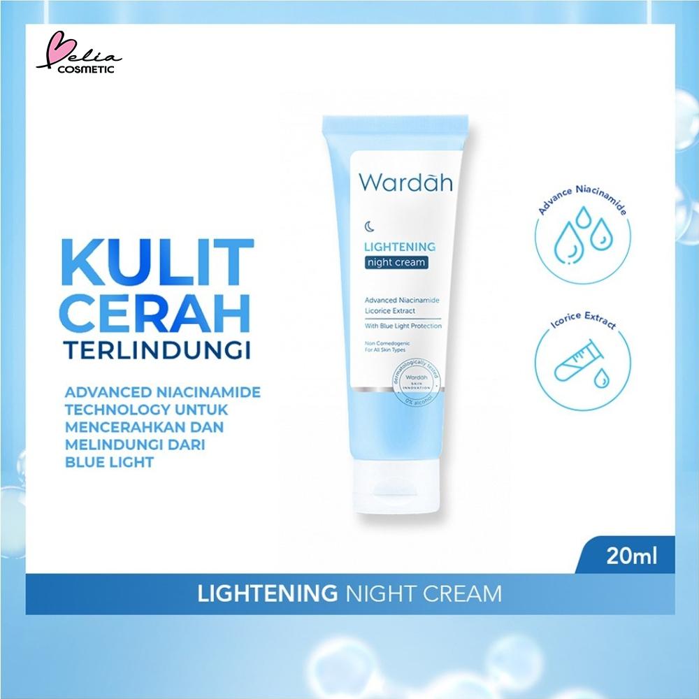 WARDAH Lightening Night Cream – Brightening Moisturizer | Niacinamide ADV | Night Repair
