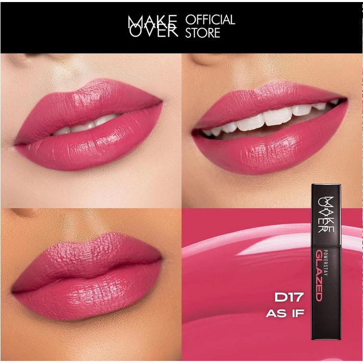 MAKE OVER Powerstay GLAZED LOCK LIP PIGMENT NEW! Lip Gloss yang Transferproof