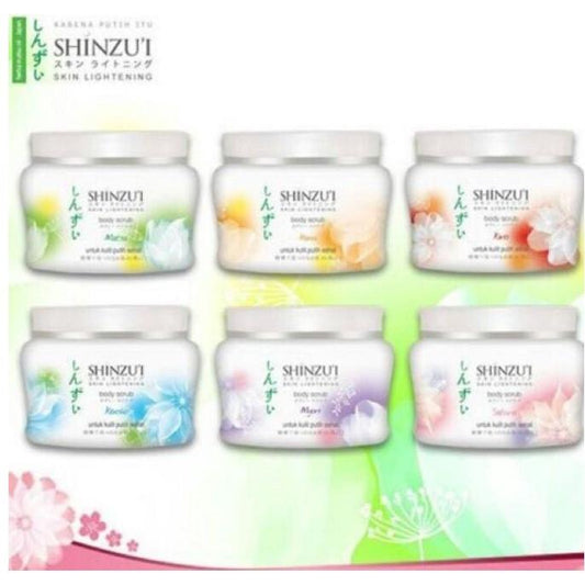Shinzui Skin Lightening Body Scrub 120g / 200g – Kirei / Matsu / Hana / Kensho / Myori – Brightening Lulur Scrub