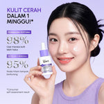 Lumixpert 377 Nicianamide Dark Spot Serum 20ml Menyamarkan noda hitam dan bekas jerawat Meratakan warna kulit dan mengurangi kusam