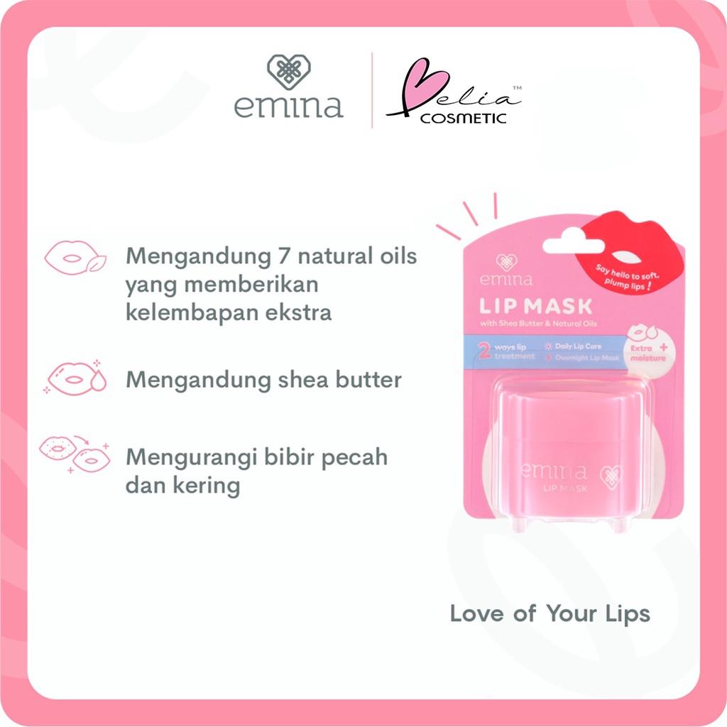 EMINA Lip Mask & Watercolor Lip Serum | Overnight Care & Lip Tint Serum | Serba Ada