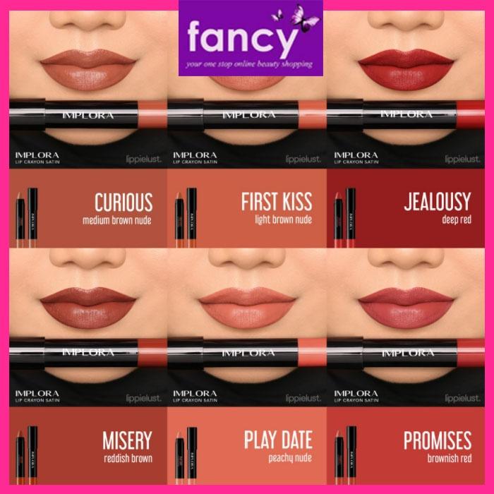 Implora Lip Crayon Satin – Soft Satin Finish Lip Color