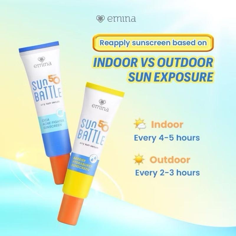 Emina Sun Duo Shield – Max Airy SPF50+ PA++++ Twin Pack