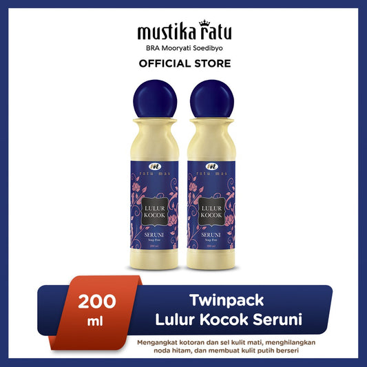 Ratu Mas Twinpack Lulur Kocok Seruni 200ml Mustika Ratu