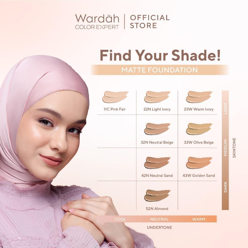 WARDAH Colorfit Matte Foundation Make Up – Long-Lasting Liquid Foundation with SPF 30 PA++ & Oil Control for 12H Matte Finish