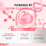 Lumixpert Low pH 5.5 Brightening Essence Gel Facial Wash Cleanser Instant Glow,Pencuci Wajah Brightening Pembersih Pori