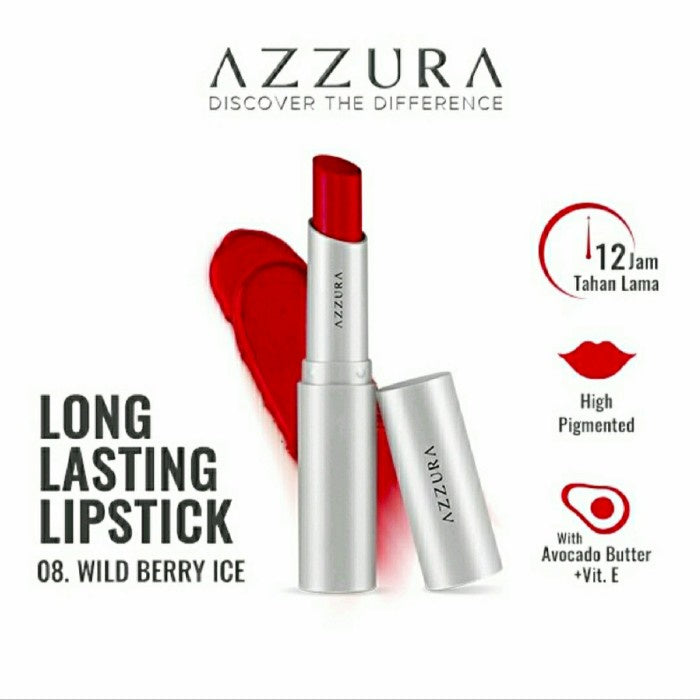AZZURA Longlasting Lipstick 3gr 12 Jam Tahan Lama