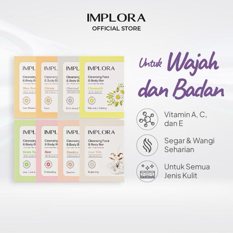 Implora Hydrating Cleanse Bar – Face & Body Soap