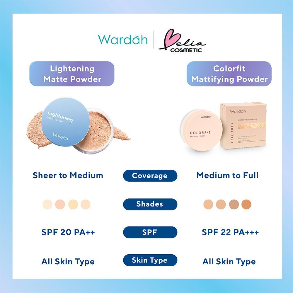 Wardah Lightening Matte Loose Powder 20g – Shine-Free & Soft Finish