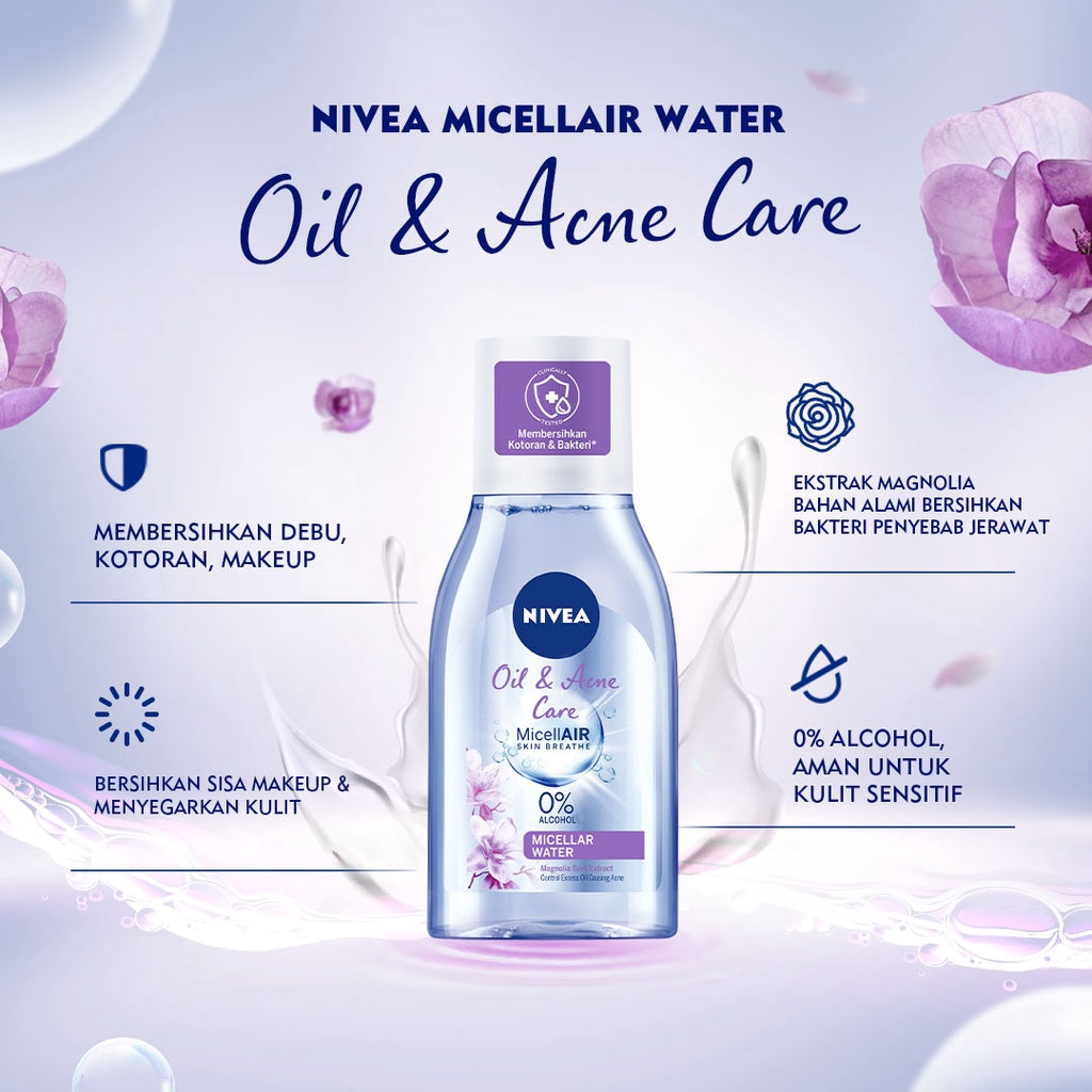 NIVEA SUN Face Serum Oil Control SPF50 PA+++ + Micellar Water Oil & Acne Care